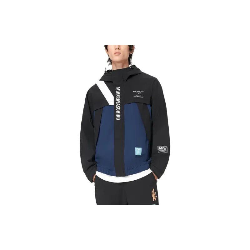 FILA MIHARA YASUHIRO Collaboration Collection Jackets Men Jet Black & Deep Azure Blue-2