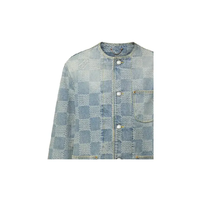 LOUIS VUITTON Damier Denim Chic Jacket-4