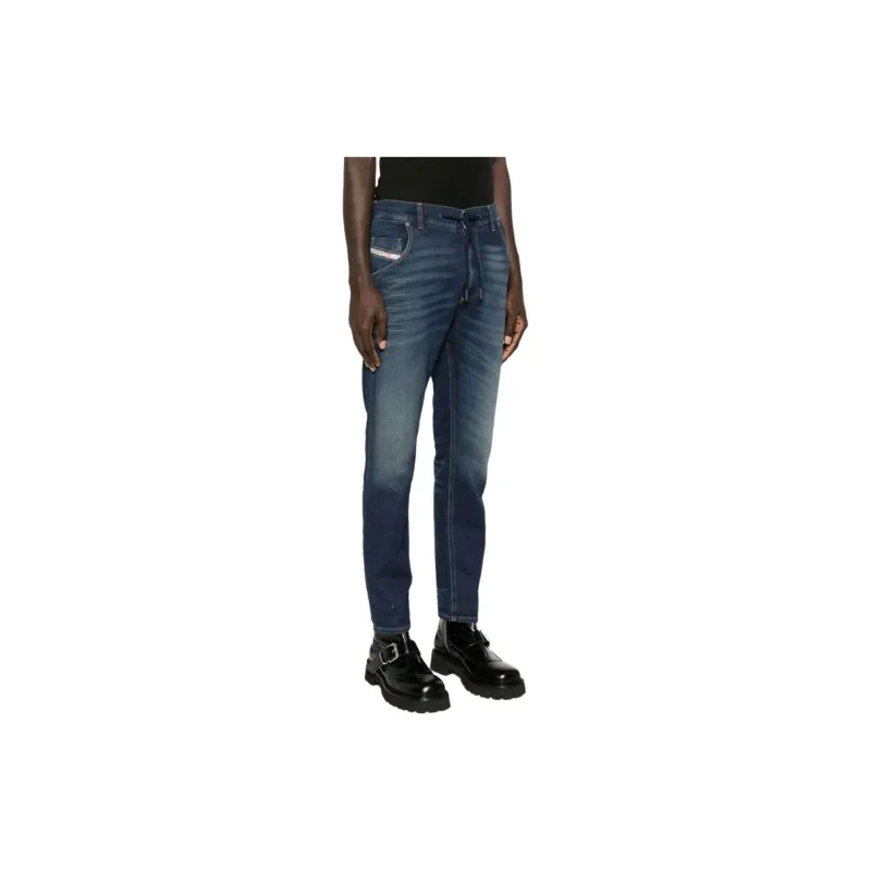 DIESEL Krooley E Ne Whiskering Effect Denim Jeans-3