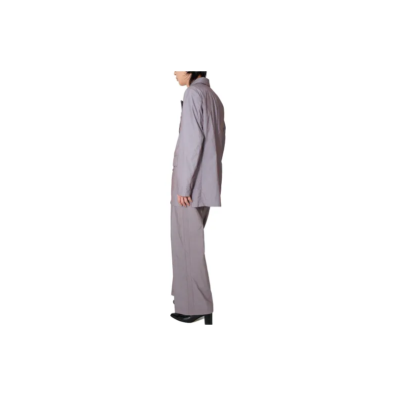 OUR LEGACY Poplin-texture Double-breasted Blazer-3