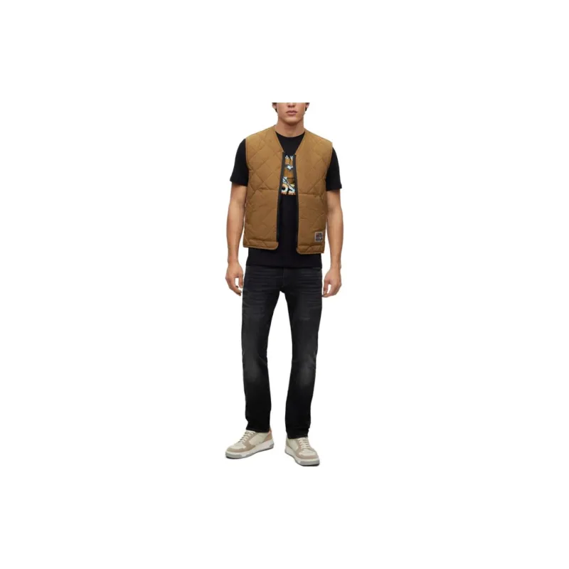 HUGO BOSS T Shirts Men Black-3