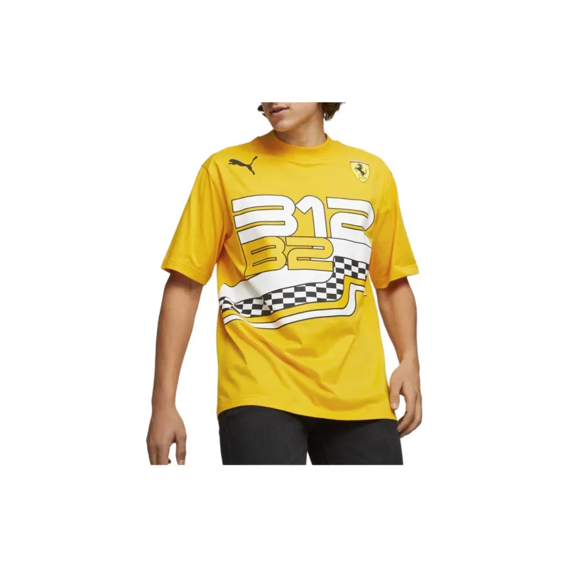 PUMA T Shirts Men Yellow-2