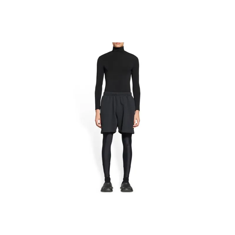 Balenciaga Casual Shorts Men Black-2