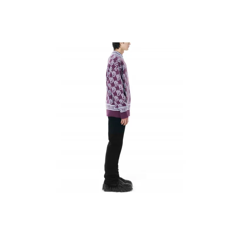 WE11DONE Cashmere Sweaters Unisex Purple-4
