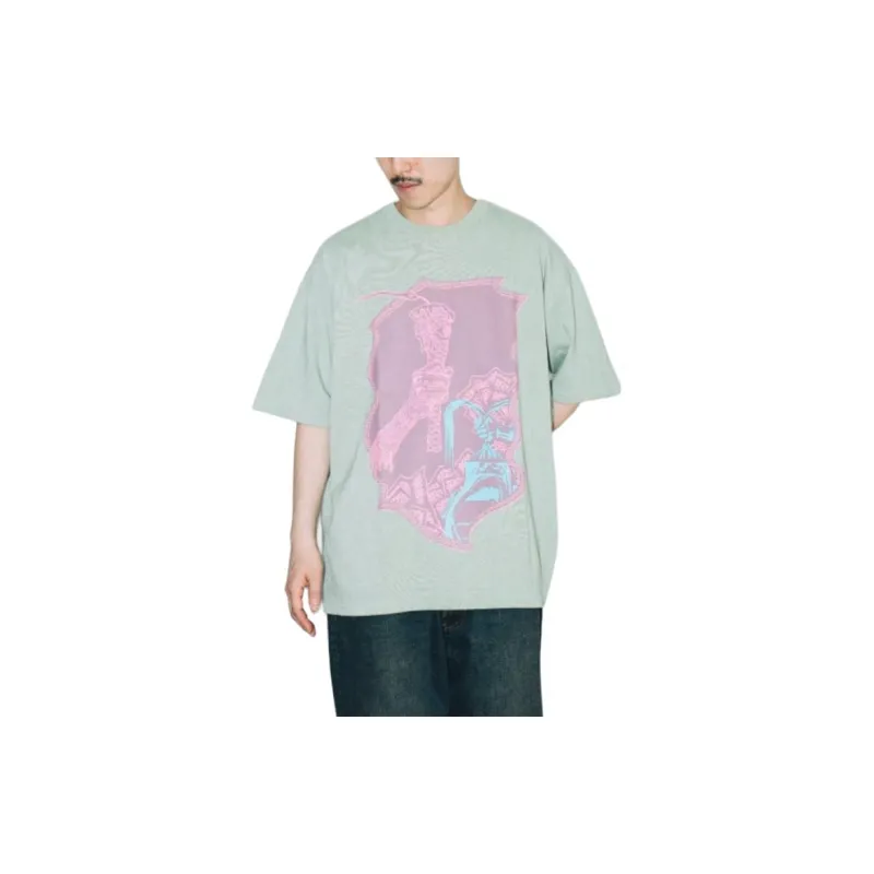 Beams T Shirts Men Green-3