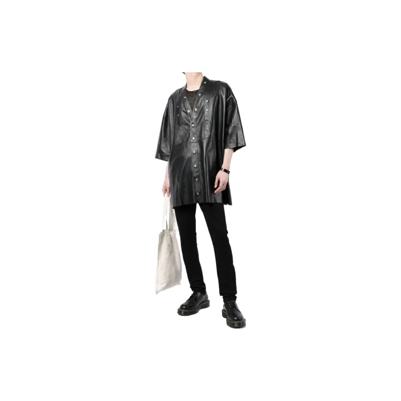 RICK OWENS Shirts Men Black-2