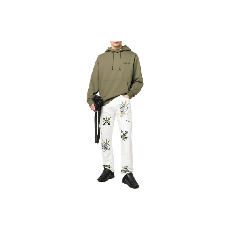 OFF WHITE Weed Skate Fit Jeans-1
