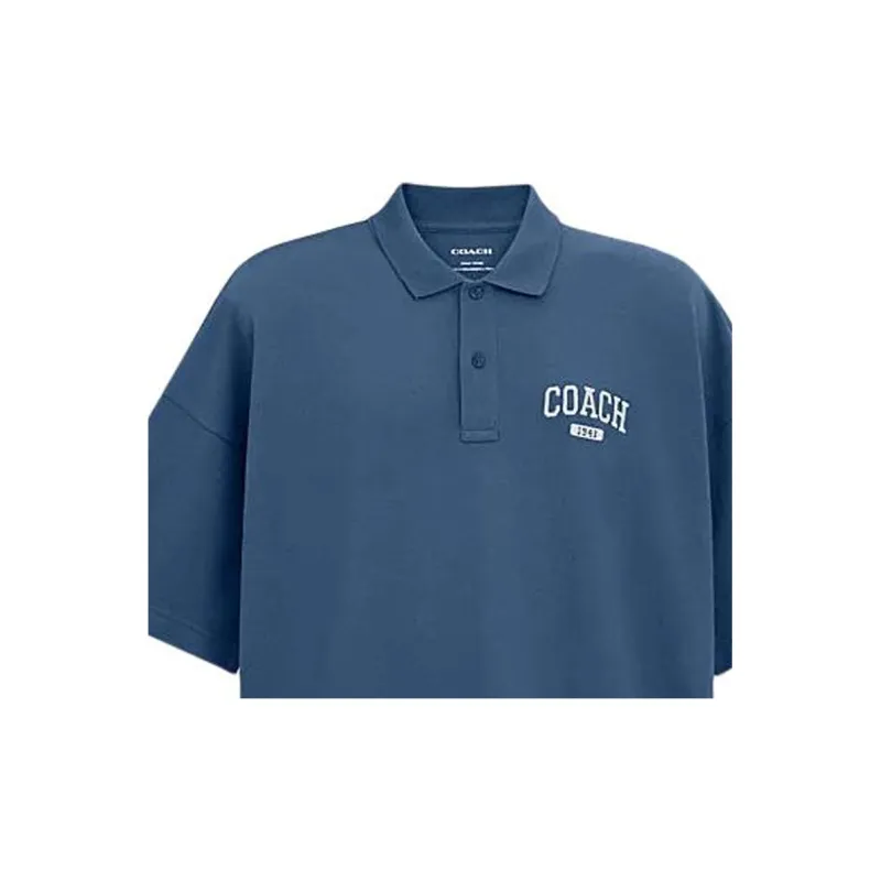 COACH SS24 Polo Shirt Men's Navy-3