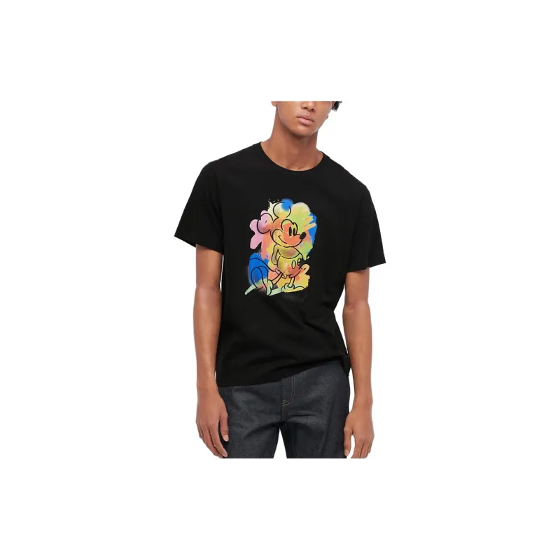 UNIQLO Mickey Mouse X Keith Haring Co branded Series T Shirts Unisex Black-1