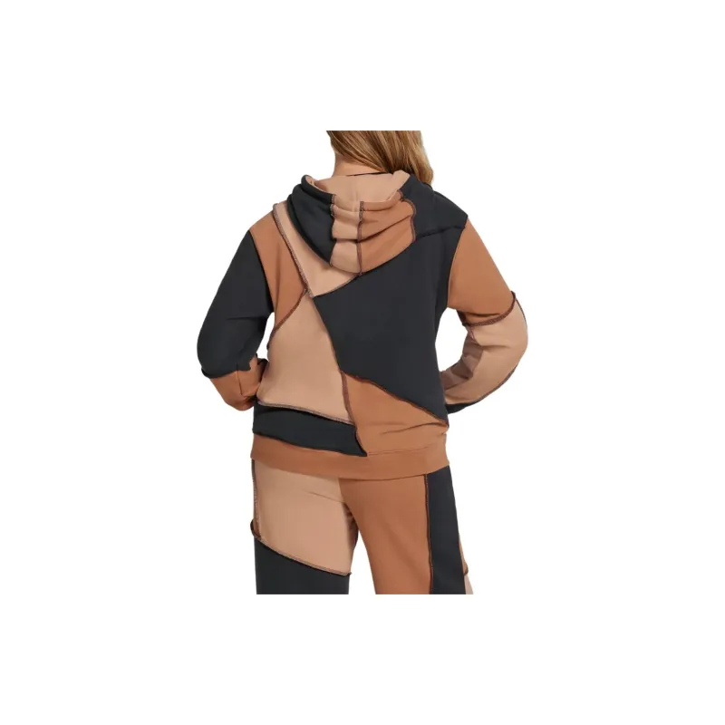 UGG All Gender Raini Piecework Hoodie Sweatshirt Unisex Brown-3
