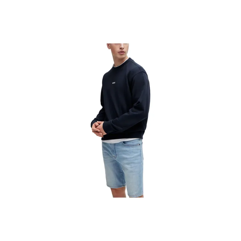 HUGO BOSS Logo Rubberised Regular Fit Sweatshirt-1