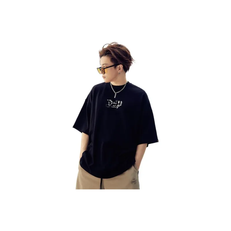DANGEROUSPEOPLE Drop Shoulder Sleeve T-Shirt Unisex-10