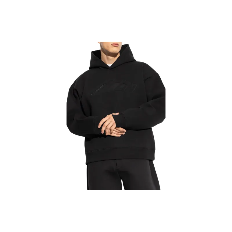 DSQUARED 2 Logo Embossed Long Sleeved Hoodie-1