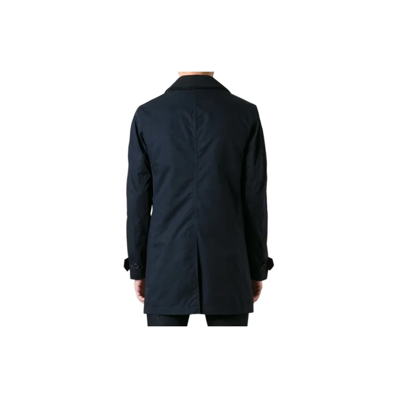 Burberry Trench Coat Men's Dark Blue-2