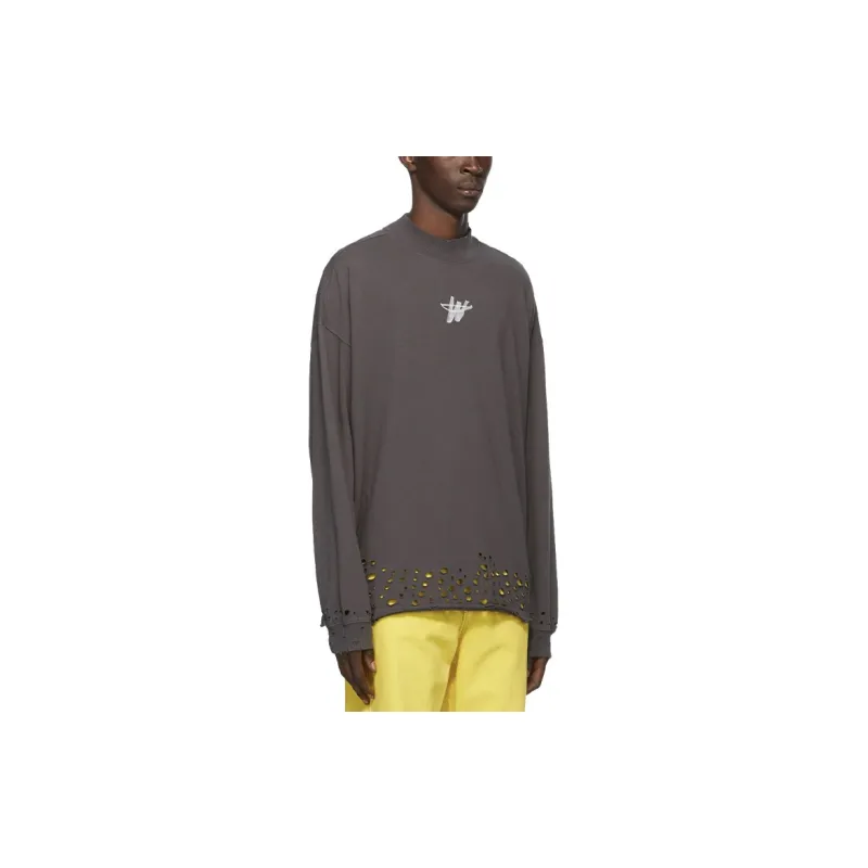 WE11DONE High Neck Wd Logo T Shirt-3