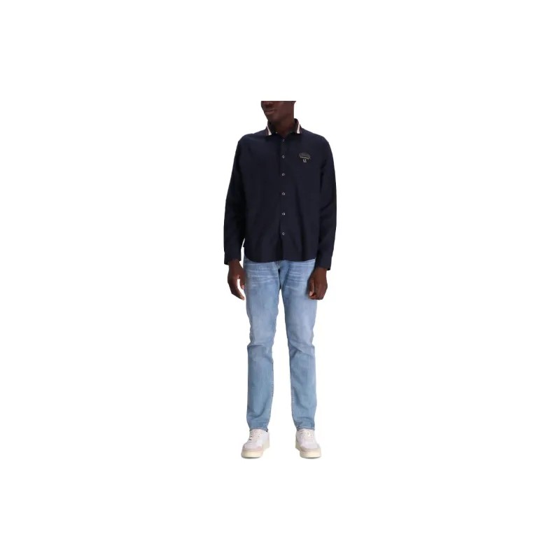 ARMANI EXCHANGE Logo patch Cotton blend Shirt-1