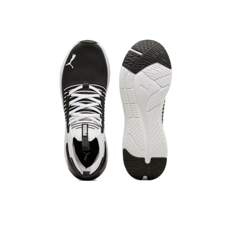 PUMA Softride Anti Slip Wear Resistant Low Top Running Shoes Men's Black-3