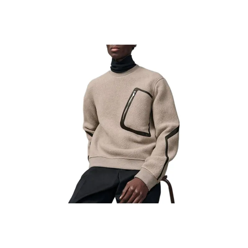HERMES FW22 Sweatshirt Men's Khaki-1