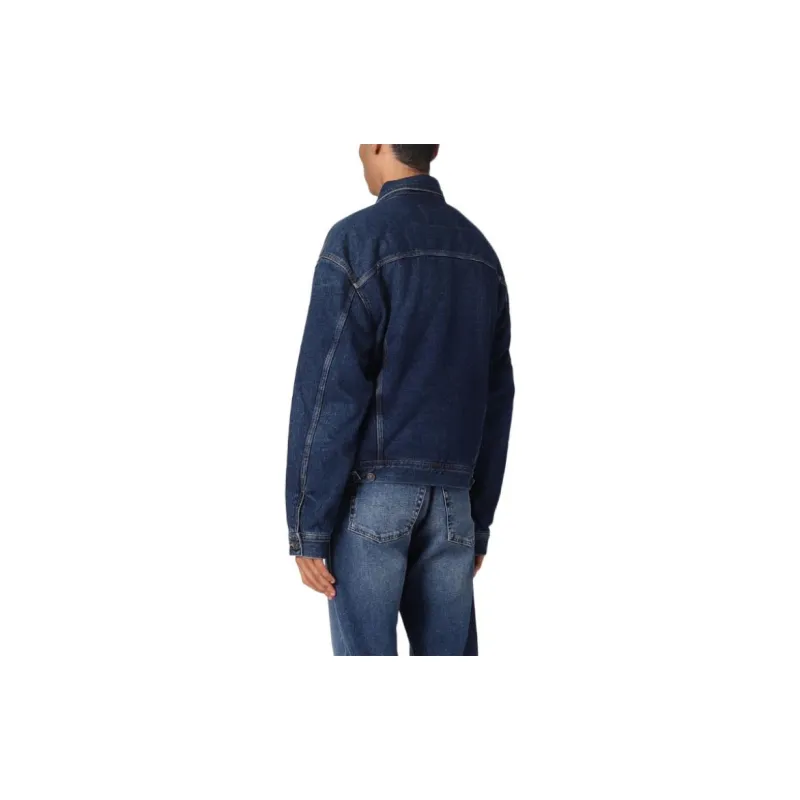 DIESEL Denim Jackets Men Denim Blue-3