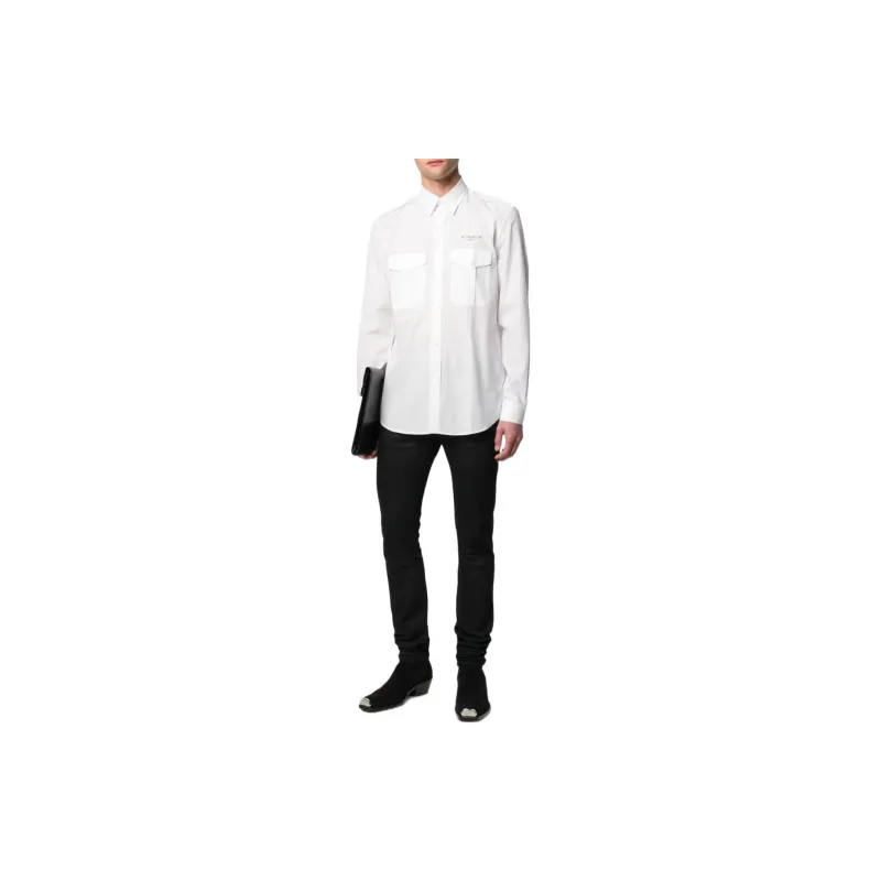 Givenchy Shirts Men White-1