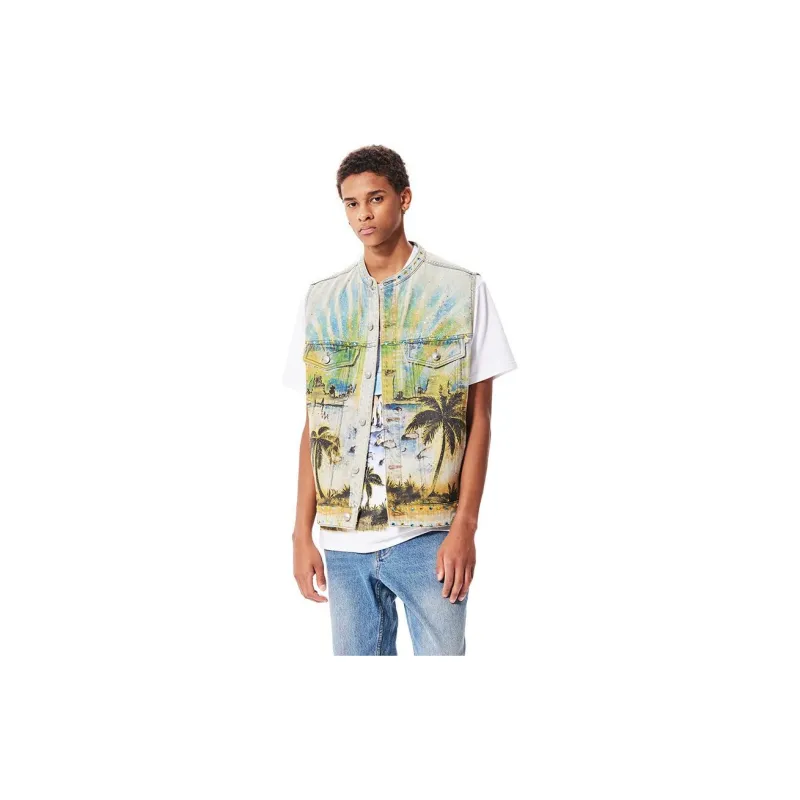 Ed Hardy FW24 Vest Men's Indigo-4