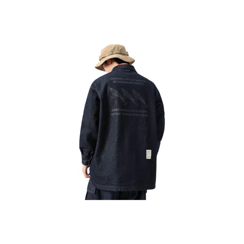 GOLDLION G+ Shirt Men's Navy Blue-2