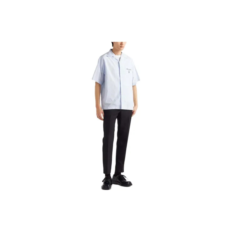 PRADA SS24 Shirt Men's Light Blue-1