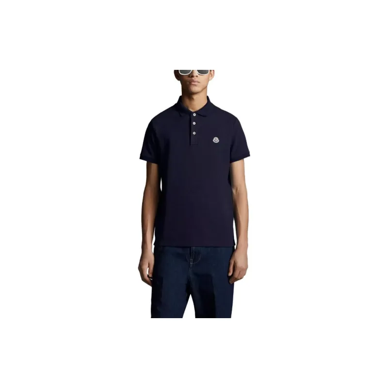 Moncler Polo Shirt Men's Dark Blue-1