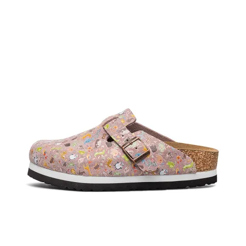 AU&MU Composite Sole Abrasion Resistant Slip Resistant leather ballerina chunky shoes Women's