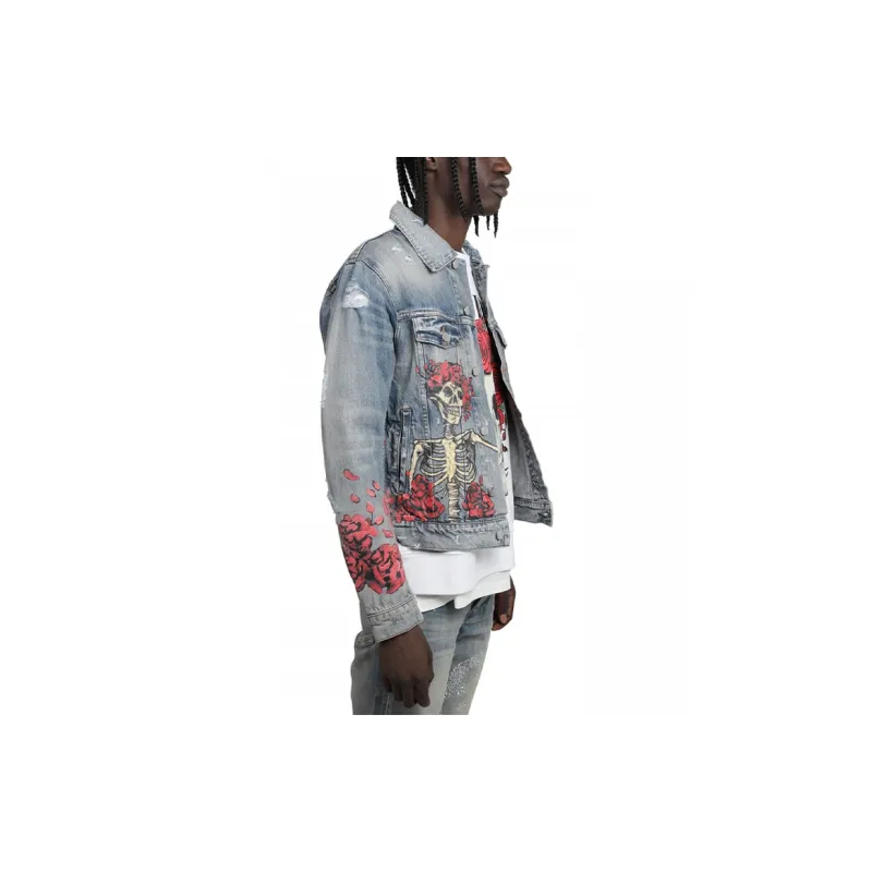 AMIRI Grateful Dead Distressed Denim Jacket-3