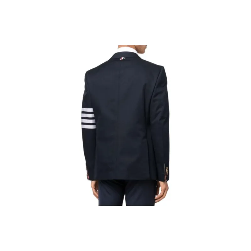 THOM BROWNE· Business Suit Coat Men's Dark Blue, Back To School Season-2