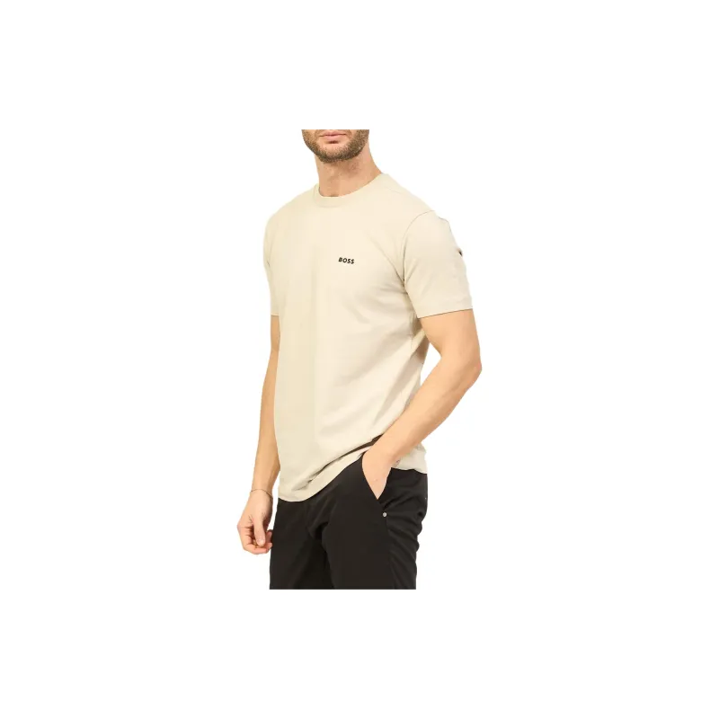 HUGO BOSS Logo embroidered T shirt-5