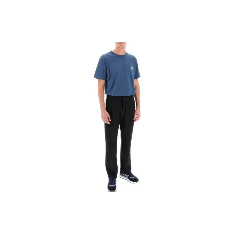 Maison Kitsune T-Shirts Men Blue-3