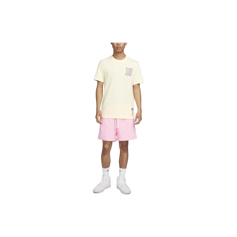 Nike T Shirts Men Beige Yellow-2