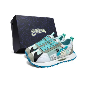 OUGLEMEN Gift Box Set Lightweight And Breathable Low Top Casual Shoes Men's