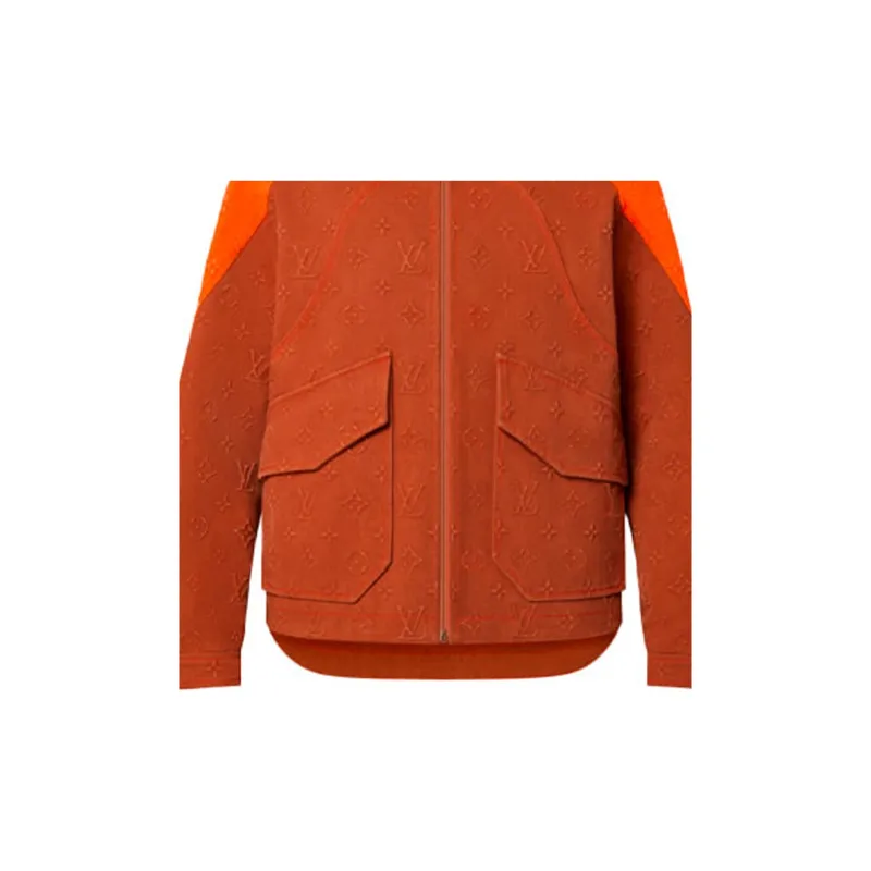 LOUIS VUITTON Monogram Hooded Denim Jacket-5