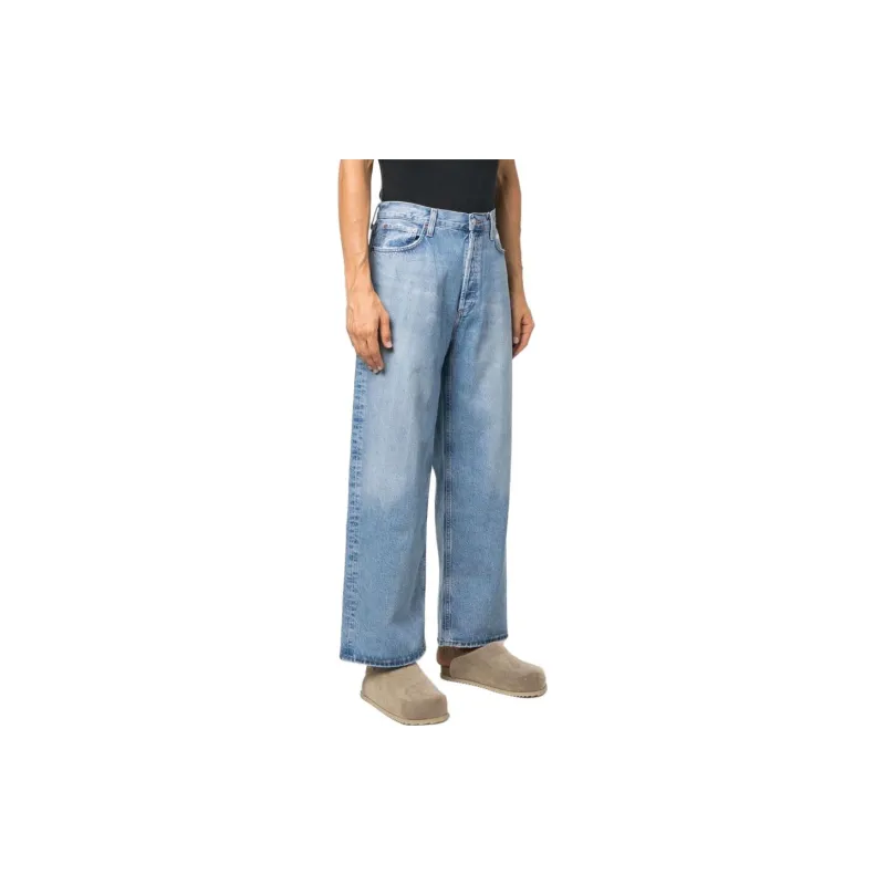 AGOLDE Mid-Rise Straight Hem Jeans-3