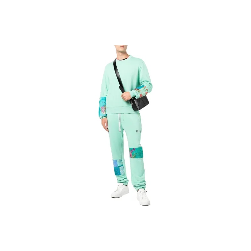 AMIRI Quilted Art Patch Sweatpants-1