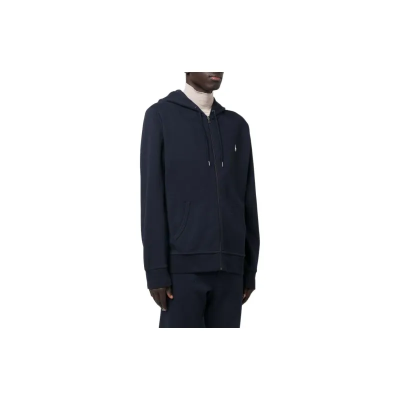 Polo Ralph Lauren Logo Embroidered Drawstring Polo Zip-up Hoodie-2