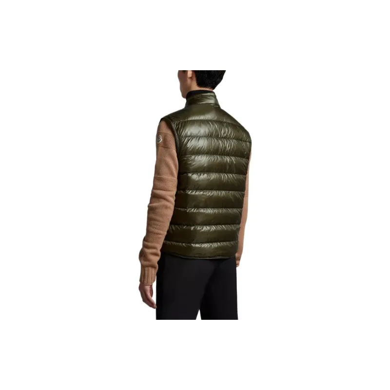 Moncler Gui Series Vests Men Dark Green-1