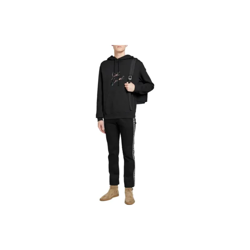 SAINT LAURENT SS23 Sweatshirt Men's Black-1