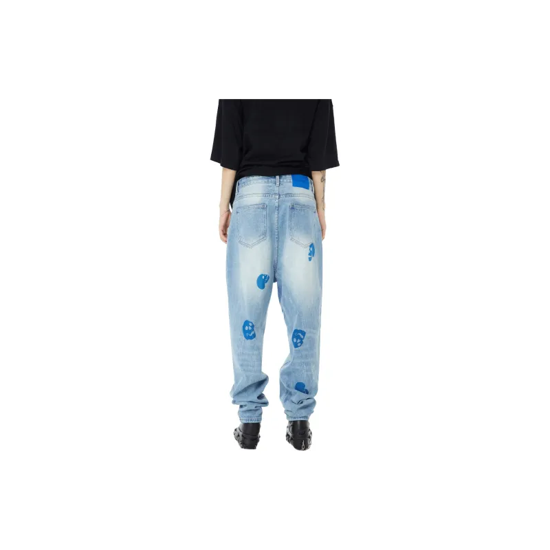 HUMNAT SS22 Straight Thin Jeans Unisex Dodger Blue-4