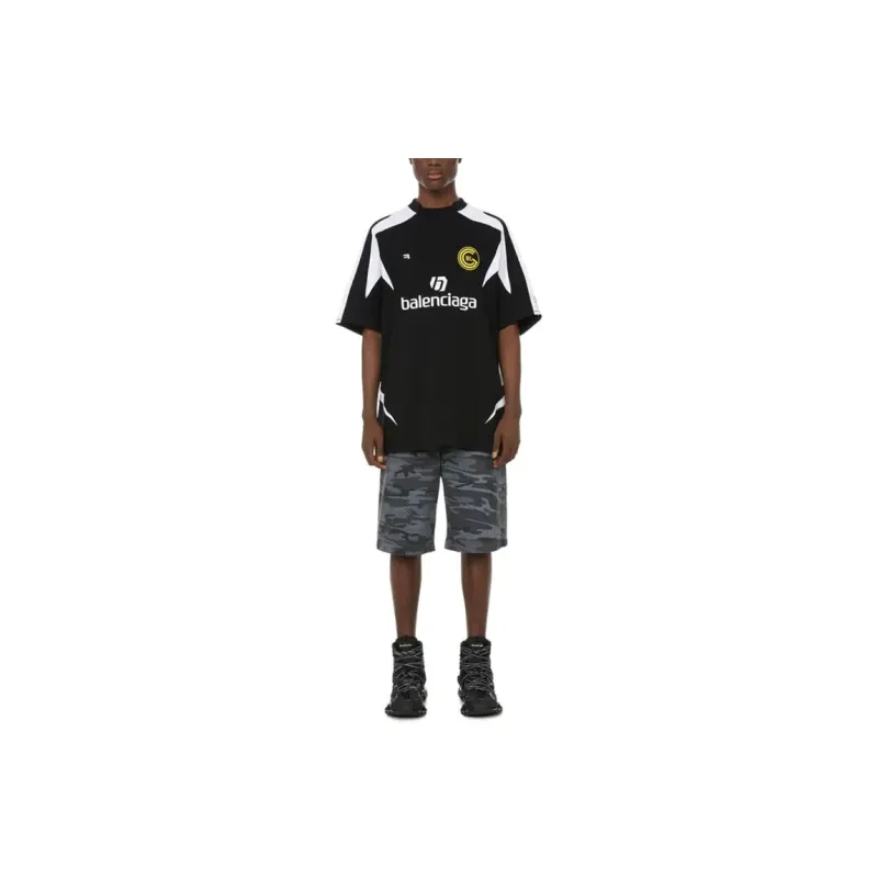 Balenciaga Soccer Jerseys Men Black-3