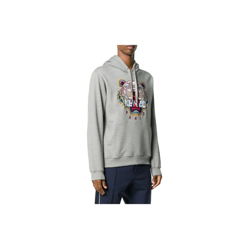 KENZO Classic Tiger Head Sweatshirt Men's Light Gray-2