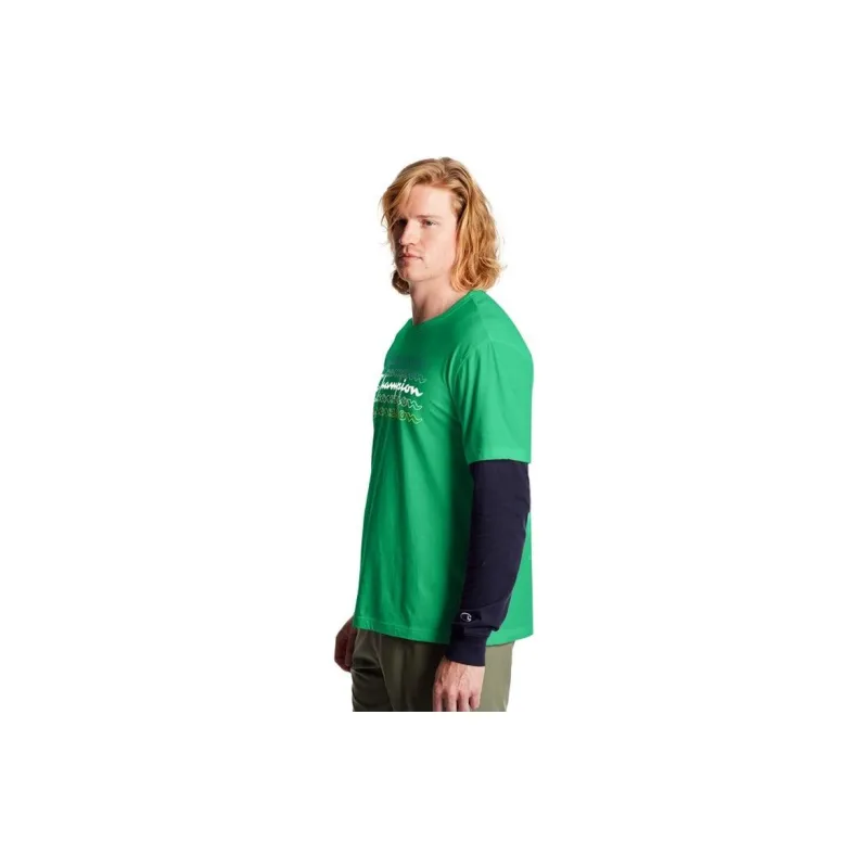 Champion T Shirt US Version Unisex Grass Green-3