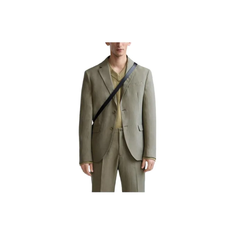 ZARA Business Suits Men Khaki-2
