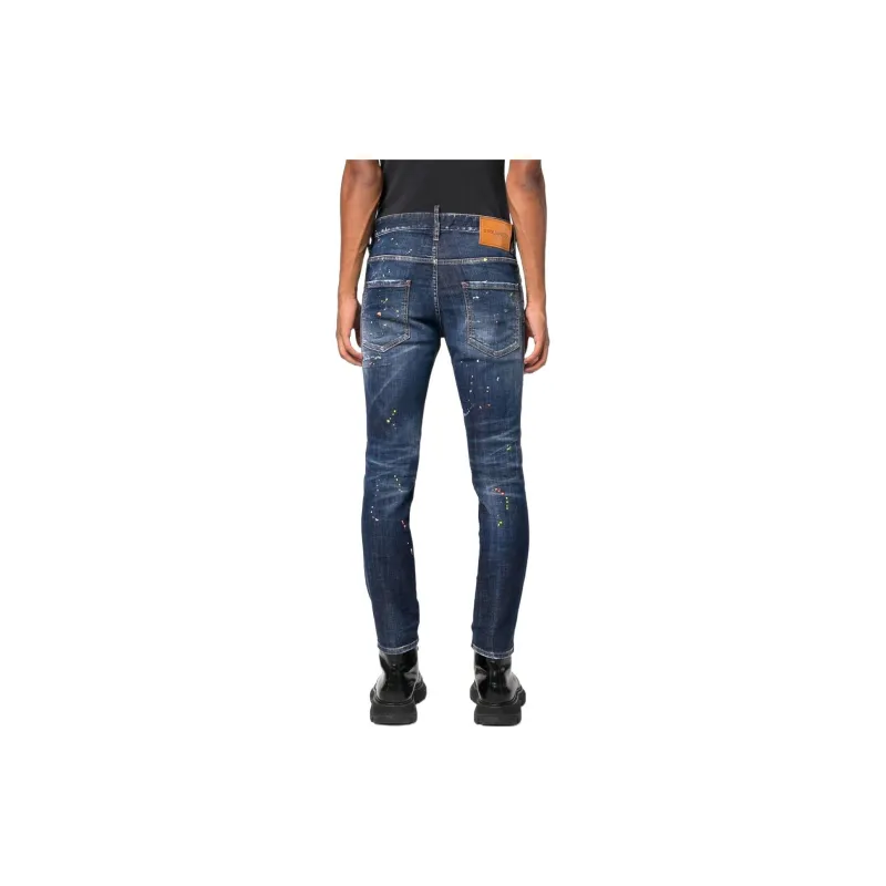 DSQUARED 2 Paint Splatter Printed Skinny Jeans-2