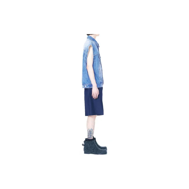 WE11DONE FW22 Tank Top Unisex Blue-4