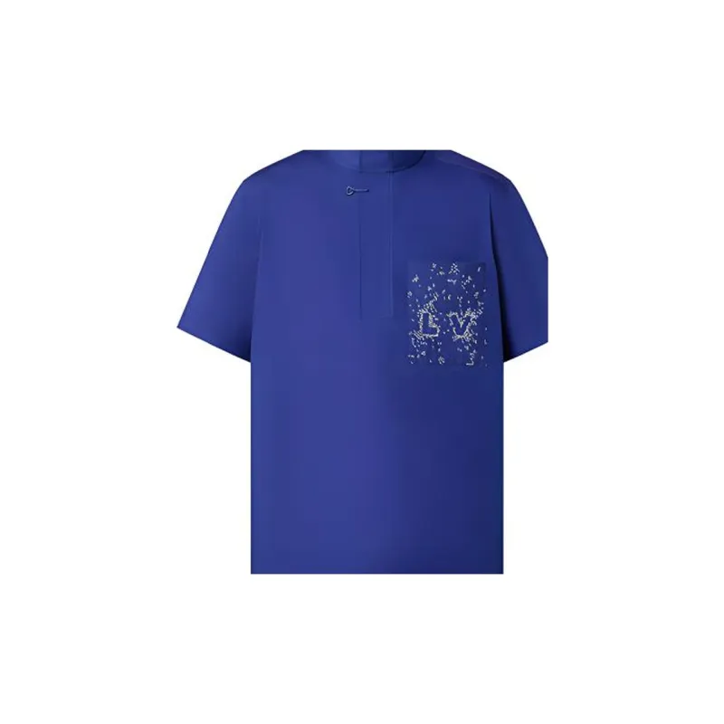 LOUIS VUITTON New Quarterly Products Of LV FW22 Shirt Men's Blue-5