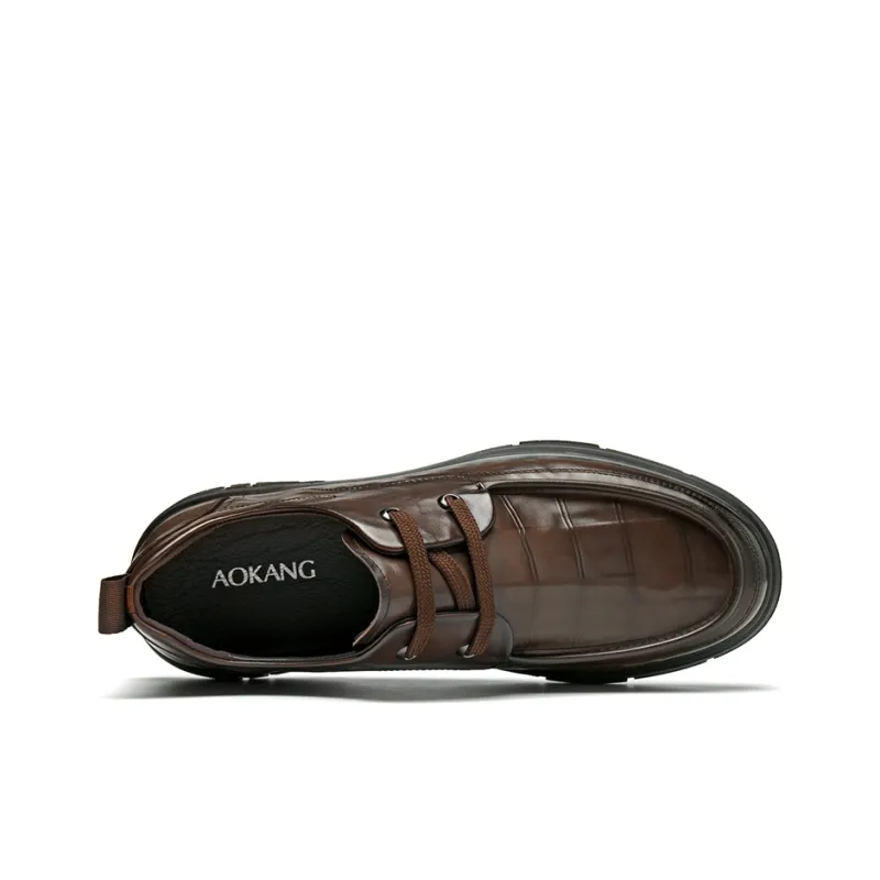AOKANG Dress Shoes Men's Black Exclusive Box-21